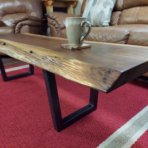 Live Edge Coffee Table - Large Walnut