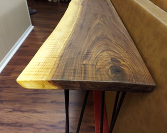 Live Edge Console Table - Large Walnut