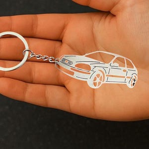 Inspirado en el Civic (1995-2000) | Llavero compacto retro | Regalo de coche clásico de acero inoxidable para conductor