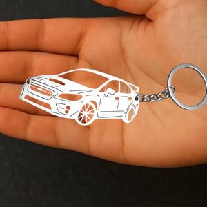 Inspirado en el Sport Sedan (2014-2021) | Llavero deportivo | Regalo turbo de acero inoxidable para conductor