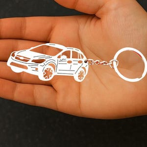 Inspired by Modern Compact SUV (2011–2017) | Stainless Steel Crossover Keychain | Gift for Driver