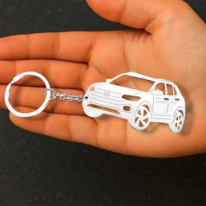 Inspirado en el SUV compacto moderno (2019) | Llavero urbano crossover de acero inoxidable | Regalo para conductores