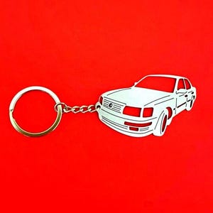 Custom Car keychain LS 400, exclusive stainless steel keychain key ring, Birthday gift