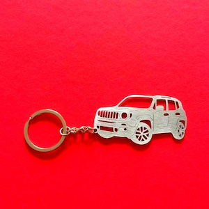 Llavero de coche personalizado Renegade, llavero exclusivo de acero inoxidable, regalo de cumpleaños