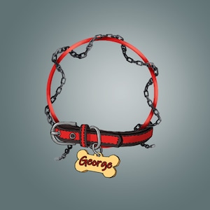 Dog Collar [George] D&D Token Border/ Digital Token/ Token Frame/ Roll20