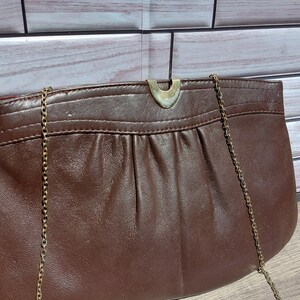 Vintage Andre Genuine Leather Handbag with Chain.