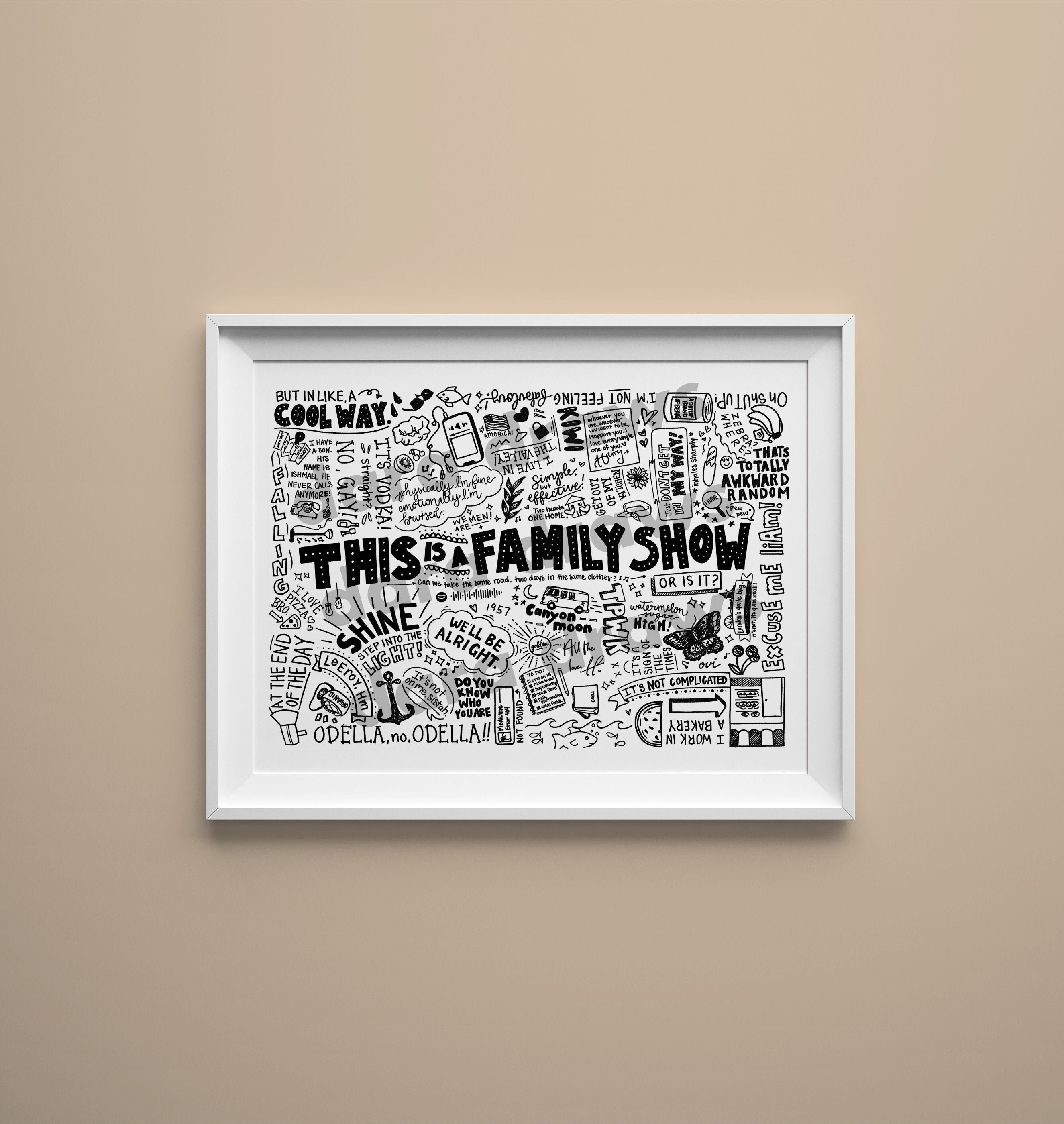 Harry Styles Kindness Quotes Harry Styles Iconic Quotes 8X10 Art Print Treat People With | Etsy