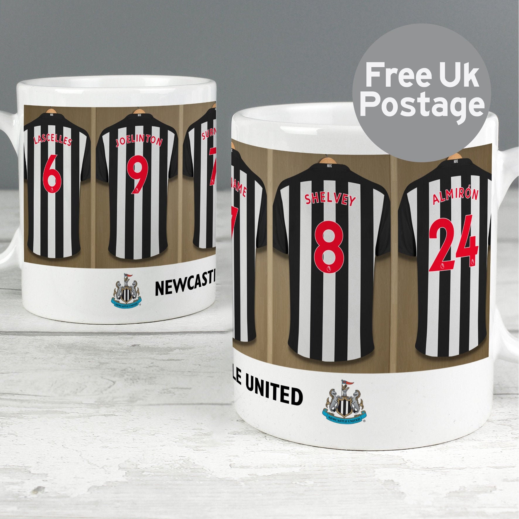 Personalised Newcastle United Football Club Mug Add Your Etsy