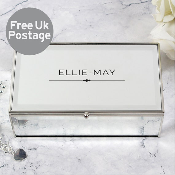 Personalised Classic Mirrored Jewellery Box Any Name Mum Australia Personalised Classic Mirrored Jewellery, Personalised Mirrored Jewellery Box Uk