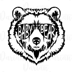 Download Papa Bear With Sunglasses Grizzly Papa Bear Png Svg Etsy