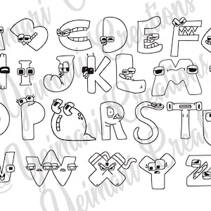 How To Draw Alphabet Lore - Lowercase Letter F  Cute Easy Step By Step  Drawing Tutorial 