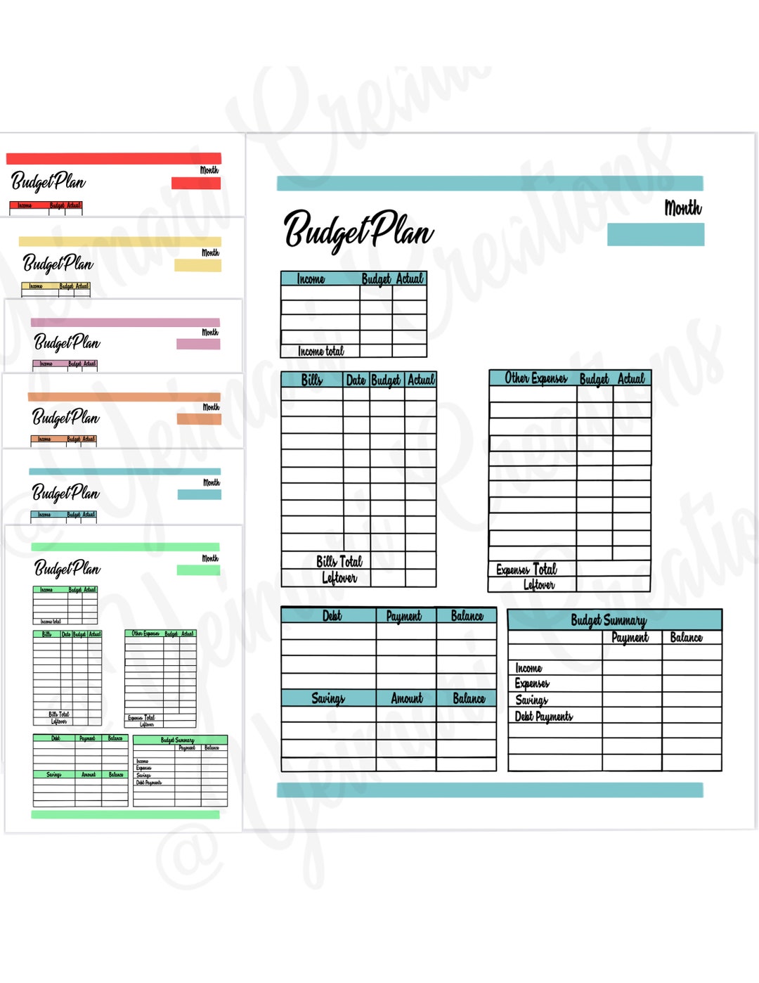 Digital Budget.pdf Digital Budget Planner, Digital Finance Planner, Monthly Budget , iPad ...