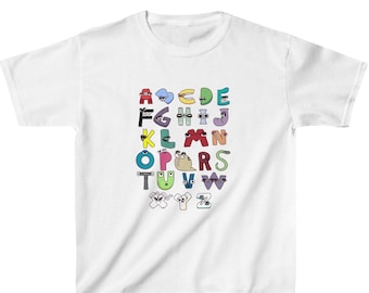 Camiseta con el alfabeto para niños