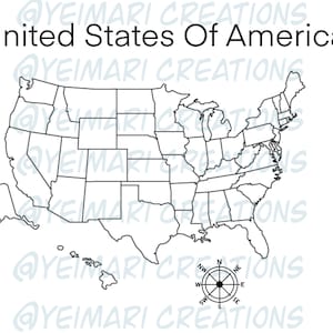 Vereinigte Staaten von Amerika Karte und Bundesstaat Namen SVG & PNG