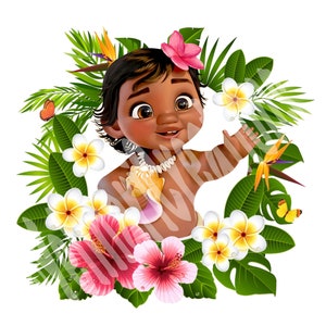 PNG, T-Shirt Baby Moana Compleanno Ragazza Png File Digitale , File digitale di trasferimento del ferro