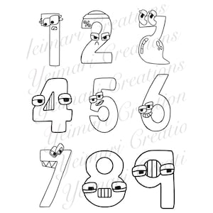 Number lore coloring pages