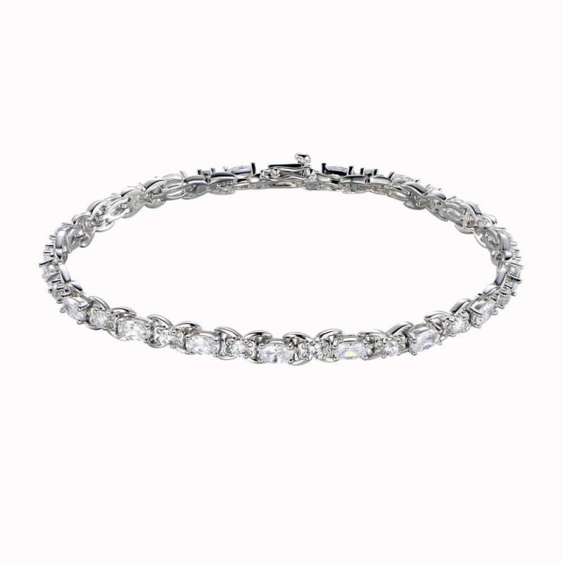 Linked Tennis Bracelet 925 Sterling Silver 10.08 Ct.tw - Etsy UK