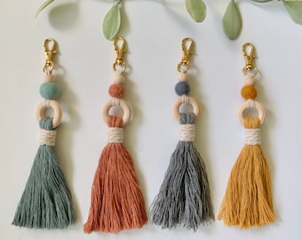 Makramee ätherisches Öl Diffusor Schlüsselanhänger: Baumwollschnur, Wollknäuel