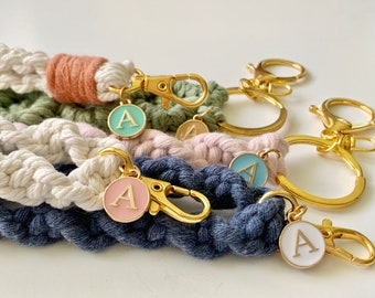 PATIKIL Portachiavi Da Polso In Peluche Morbido – 4 Pezzi Bracciali Portachiavi Carini Blu E Bianco Per Chiavi, Cellulare, Borsa