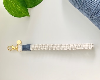 PATIKIL Portachiavi Boho Macramè, Braccialetto Portachiavi A Mano
