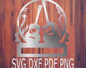 Download Electric Guitar Monogram Svg Download Free Svg Cut File