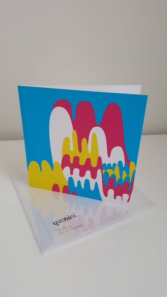 small Beautiful Bells Yumini blank greeting card