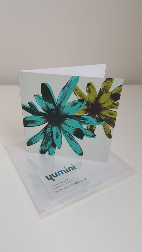 small Beautiful Bells Yumini blank greeting card