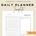 Daily Planner Printable, A5 Planner, A4 Planner, Daily to Do List ...
