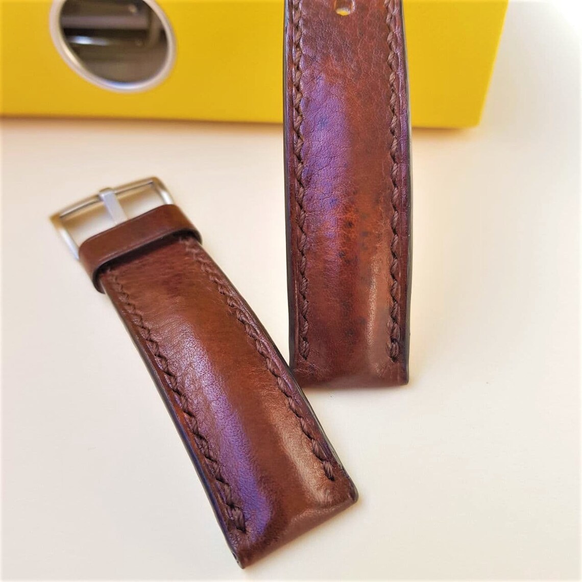 Handmade Leather Watch Band Handmade Watch Band 18mm 19mm 20mm Etsy