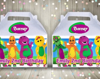 Barney Inspired Party , Barney Party Supplies , Barney , Barney Decorations , Custom Labels