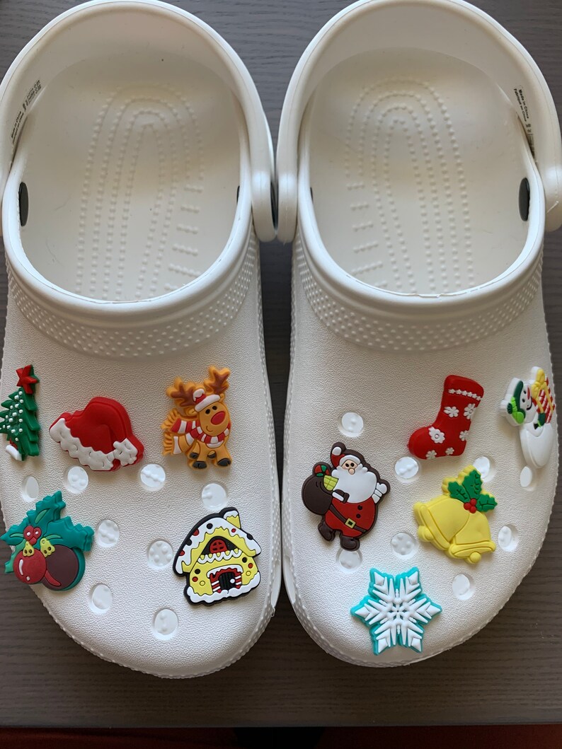 10 Pack Holiday Croc Shoe Charms Party Favors Shoe Etsy