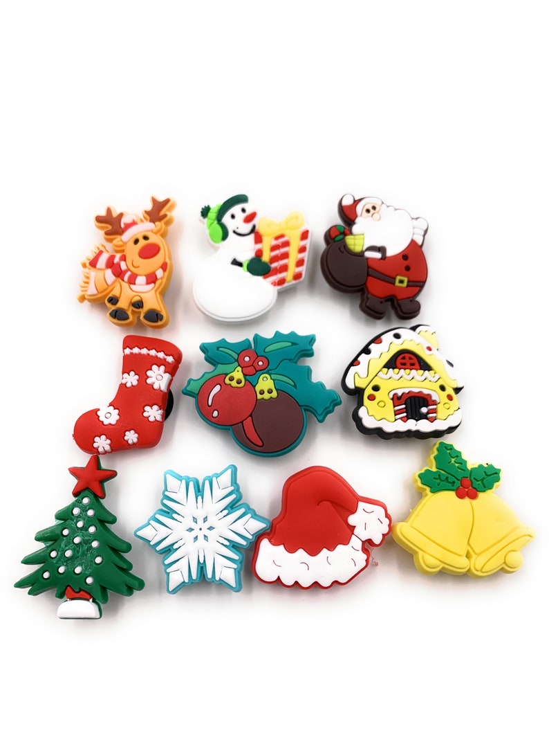 10 pack Holiday Croc Shoe charms Party Favors Shoe Etsy