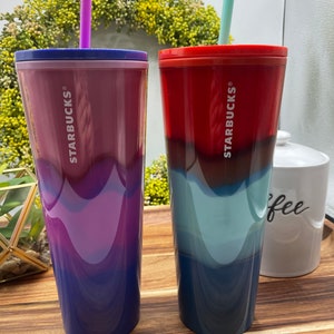 Starbucks Limited Edition 2021 Summer Tumblers, Limited Edition, Summer 2021 Cups, Starbucks tie dye tumblers
