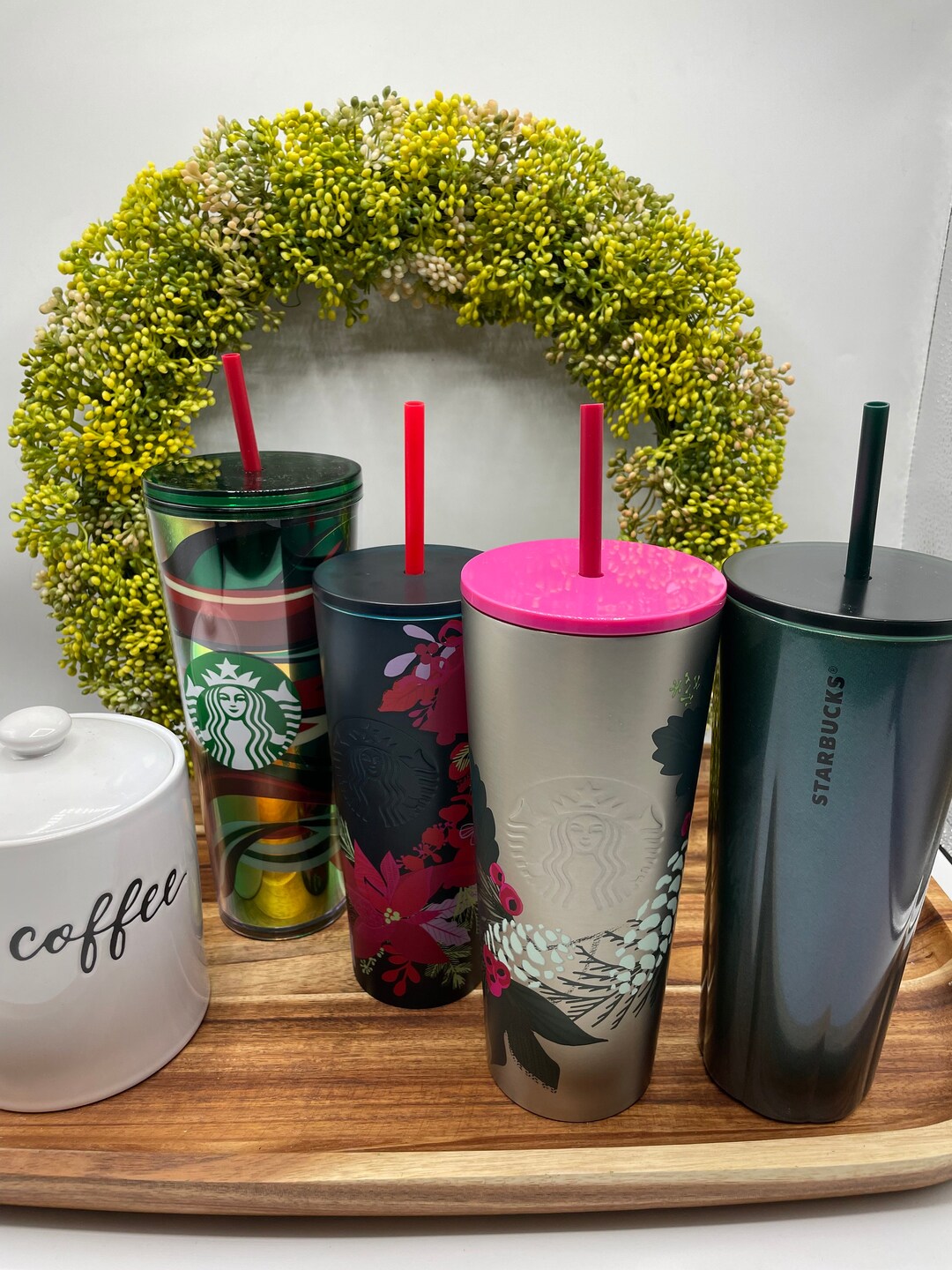 Starbucks Tumbler,holiday Tumbler,festive Tumbler,large Water Tumbler,sparkly Tumbler,starbuck
