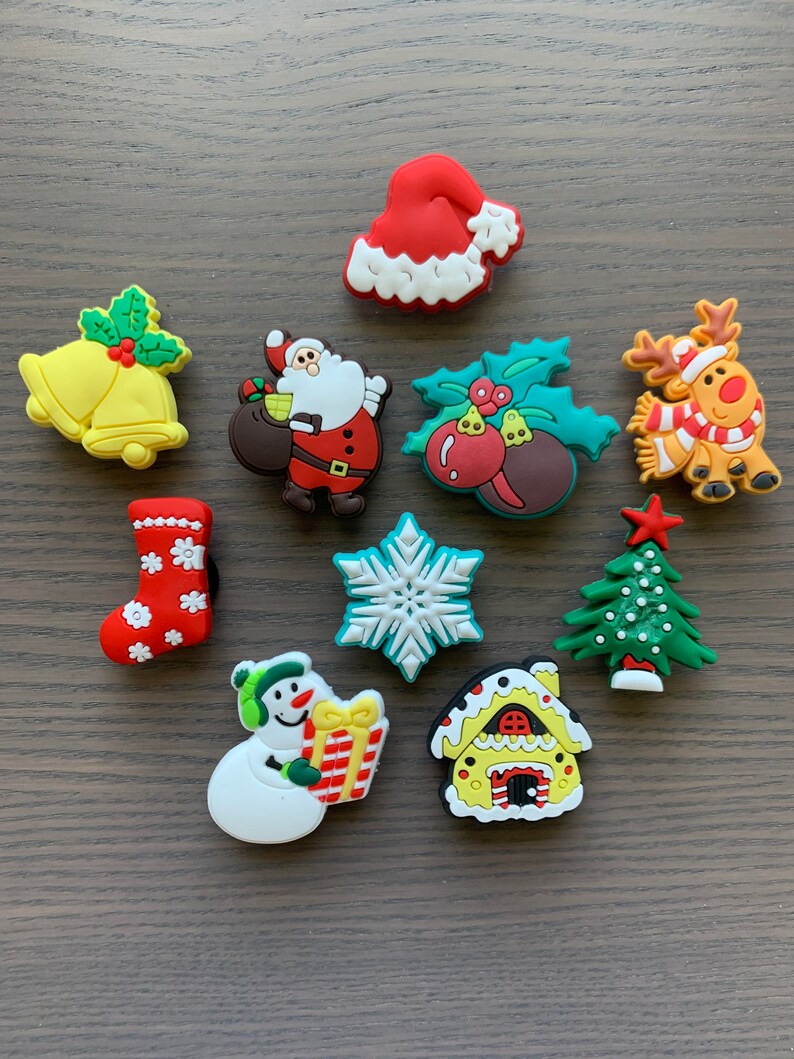 10 pack Holiday Croc Shoe charms Party Favors Shoe Etsy