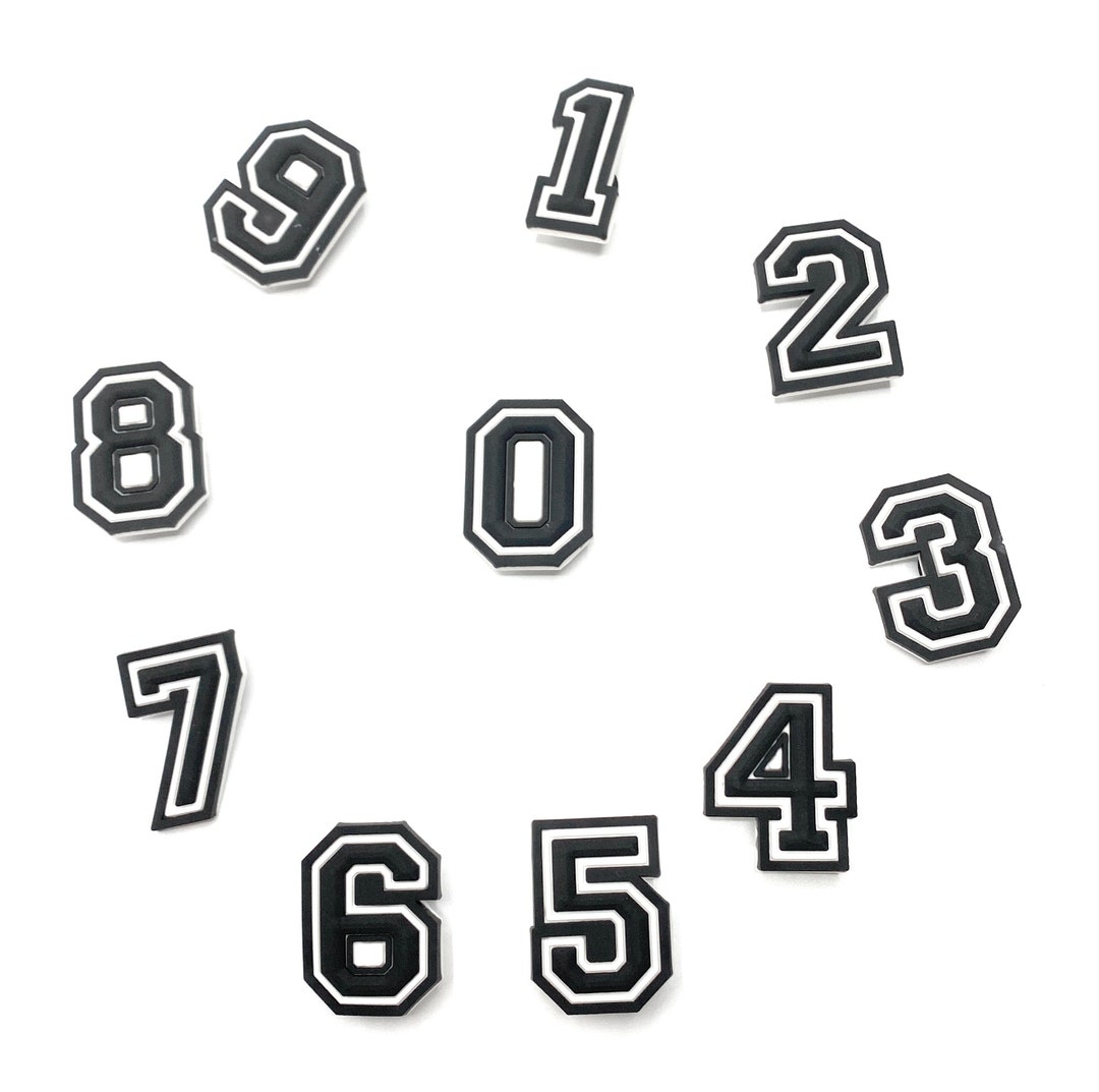 Number Shoe Charm,croc Charm,sports Croc Charm,croc Accessory,varisty