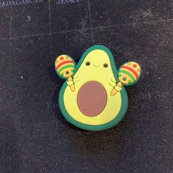 Cute Avocado shoe charm ,  party favors, shoe decorations, cupcake toppers