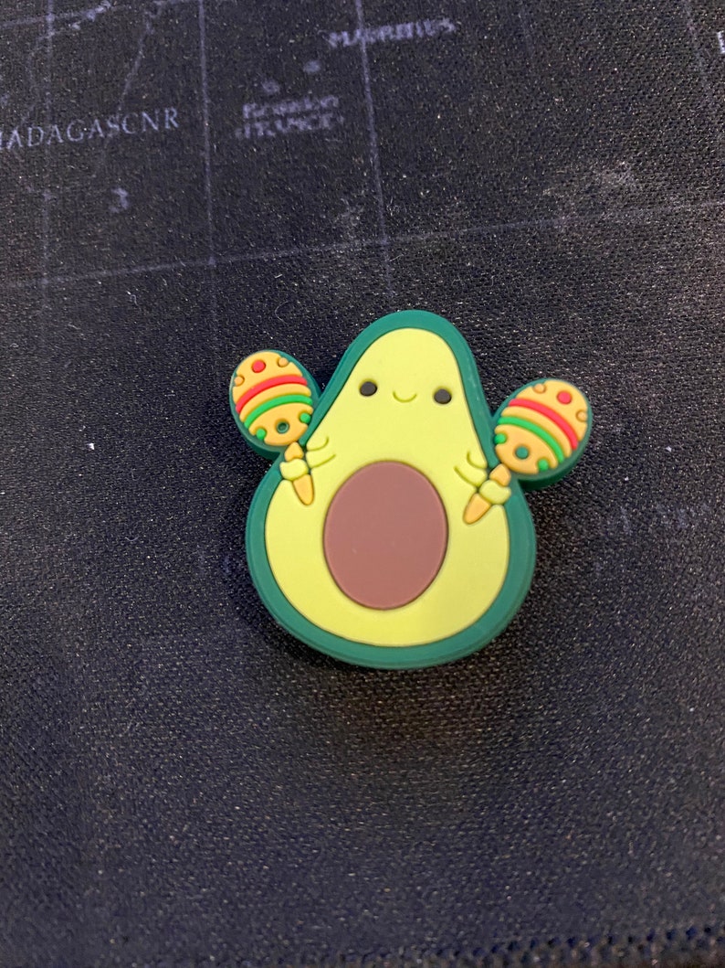 Cute Avocado shoe charm ,  party favors, shoe decorations, cupcake toppers 