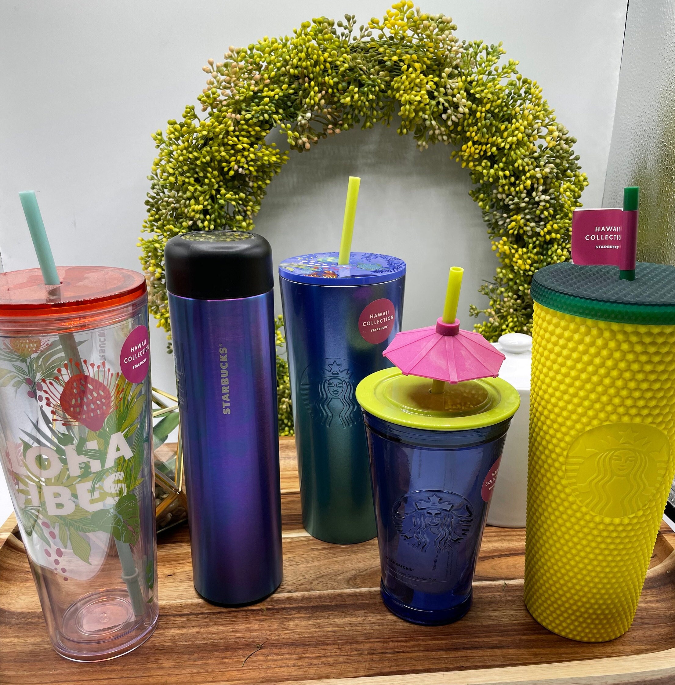 🌈Super Cute Starbucks Limited-Edition Rainbow Tumbler 15oz