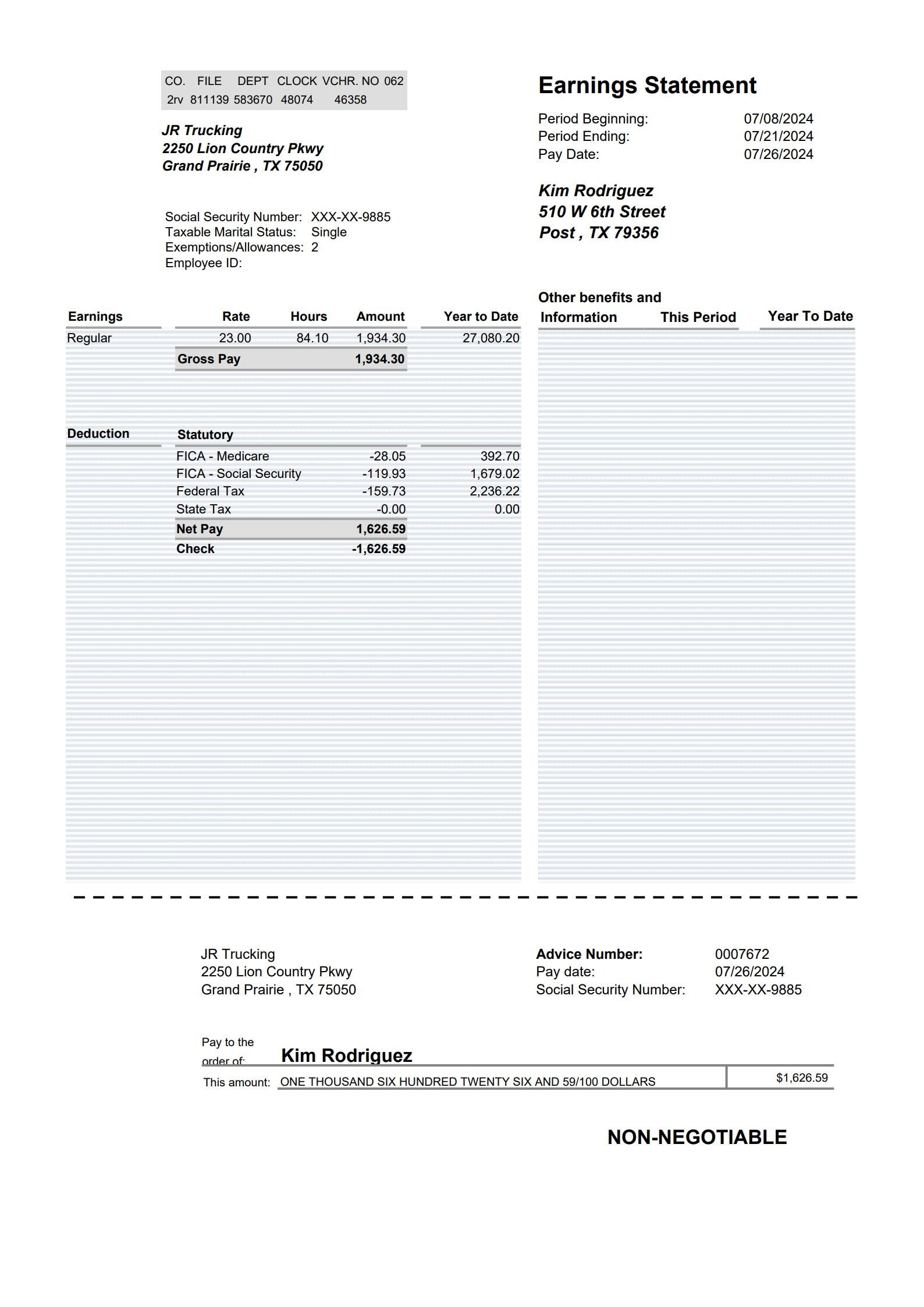 Checkstub Templates Paystub Income Statements Etsy