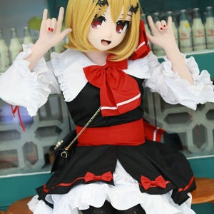 キグルミ着ぐるみ等身大ヘッドマスクアイとウィッグ付き