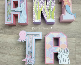 FILE SVG - LETTERE 3D Square e Shakers dalla A alla Z - File di taglio dell&#39;alfabeto per Cricut, Brother ScanNCut, Cameo Silhouette. Download immediato.