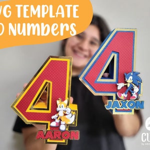 3D NUMBERS SVG templates - Cutting files for Cricut, Brother ScanNCut, Cameo Silhouette. Instant download. Cutting machine.