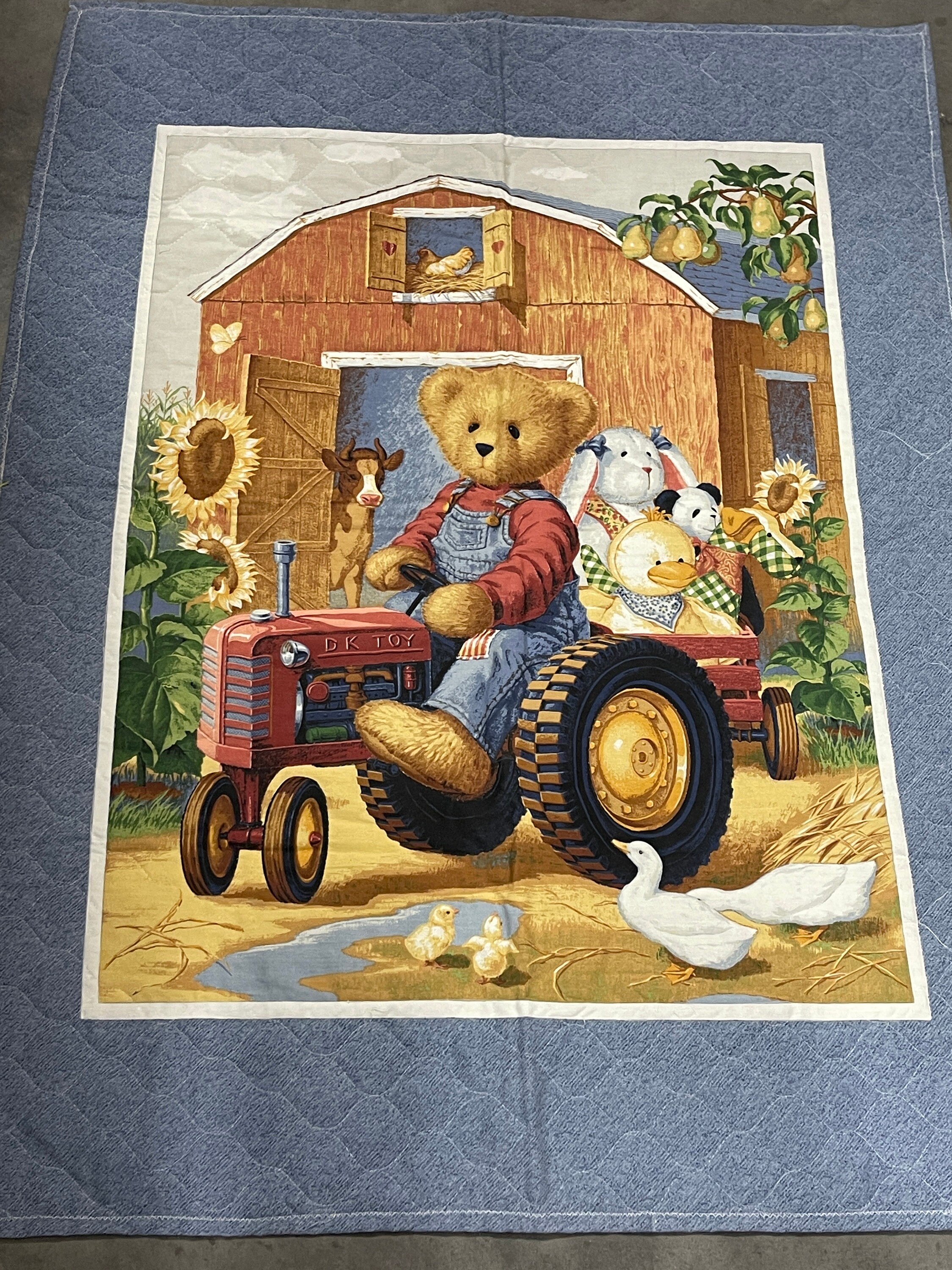 Teddy Bear Crib Bedding Blue Etsy