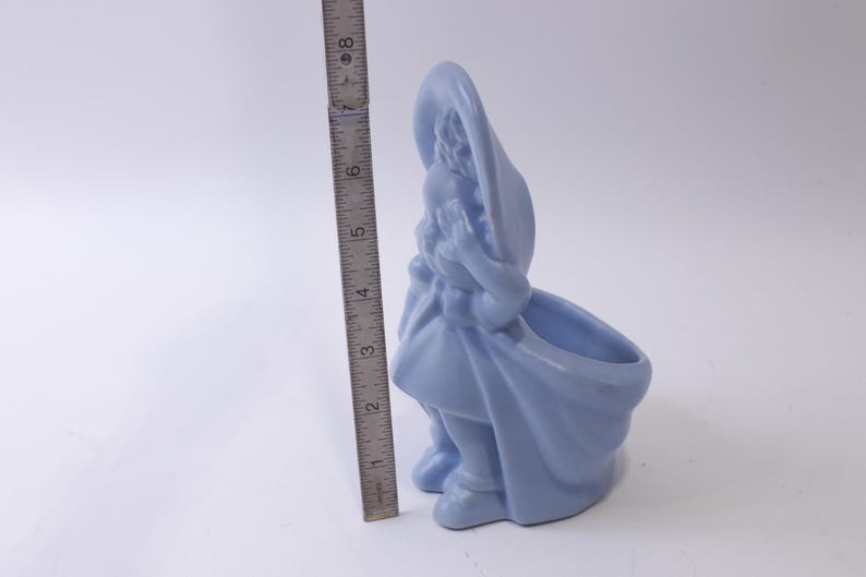 Haeger, Crying Baby Girl With Bonnet, Blue Planter, Ceramic, Pottery ...