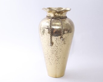 ヴィンテージゴールド金箔陶器壷花瓶 - 新古典主義のホーム