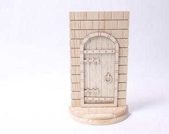 Enchanted Fairy Door Wooden Decorative Figure or Book End ~ 260302-WH 1022