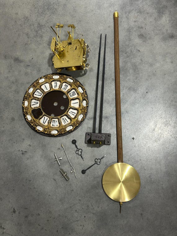 French Grandfather Clock Parts, FHS, Clock Part, Lot, 351-050