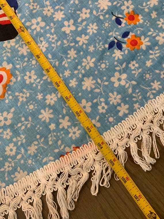 Raggedy Ann & Andy, Blue, Floral, Bed Spread or Table Cloth, Throw