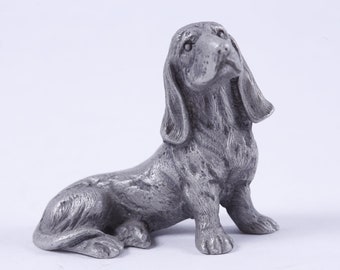 Dachshund, Dog, Signed, Pewter, Figurine, Spoontiques, P52